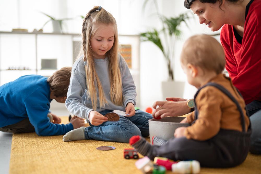 Children in a Montessori classroom