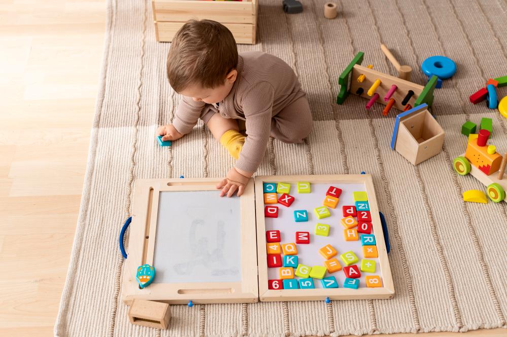 toddler-montessori image Toddlers in a Montessori classroom